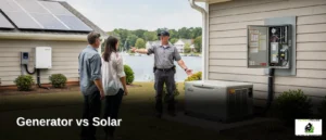 Homeowners in Mooresville and Lake Norman face a choice between traditional generators and modern solar